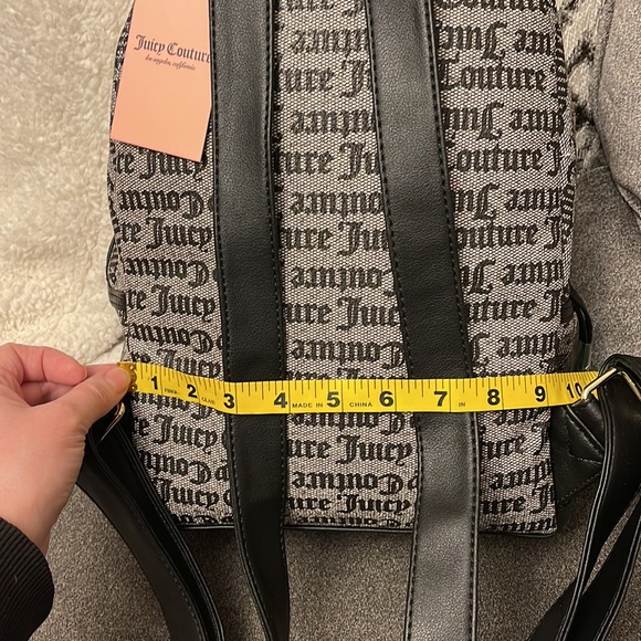 Juicy Couture Goth Black Heart Backpack Purse - Picture 11 of 11